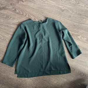 Uniqlo Dark Green Long Sleeve Blouse – Size S